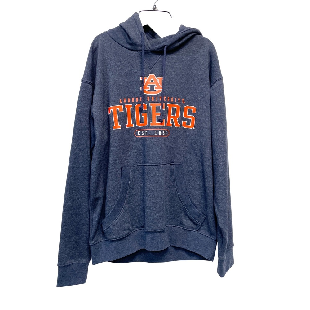 Rivalry Threads Men's Navy Blue Auburn University Tigers Hoodie Size Medium